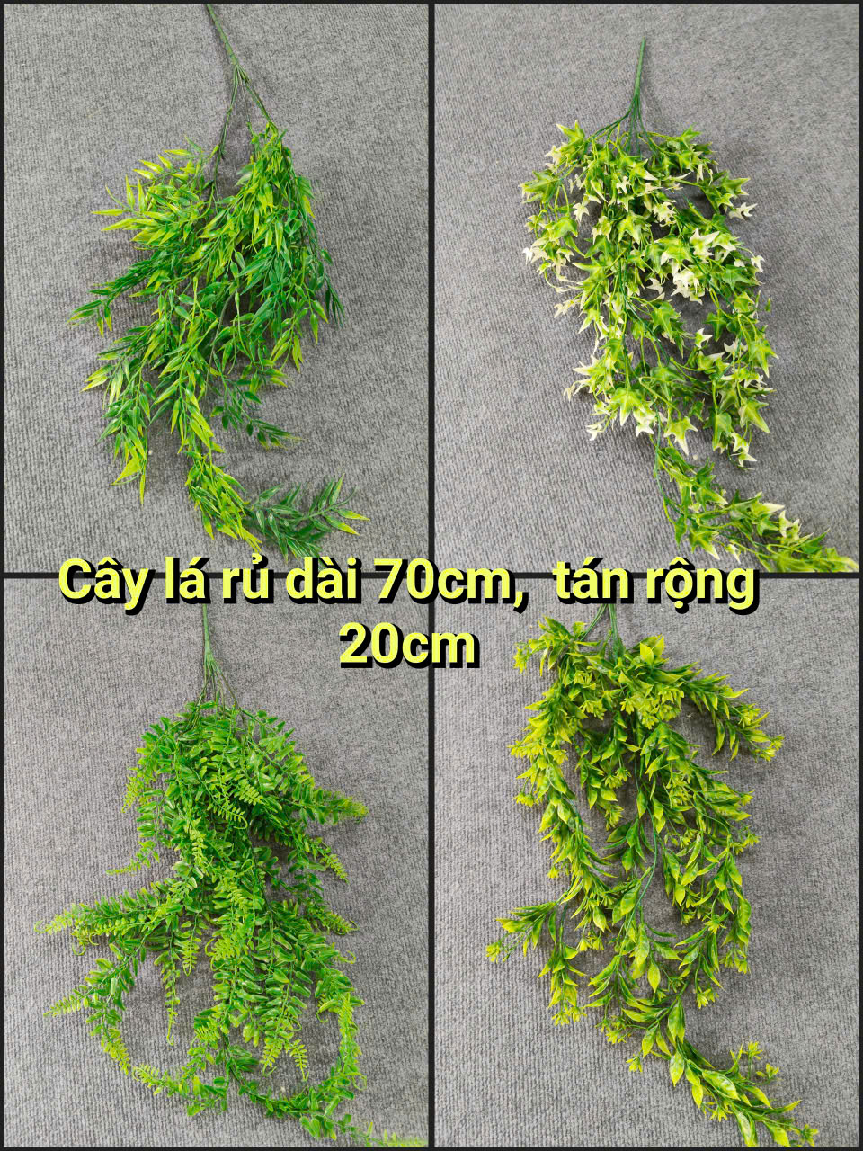 TRANG TRÍ CÀNH RỦ, CÂY GIẢ RỦ 02