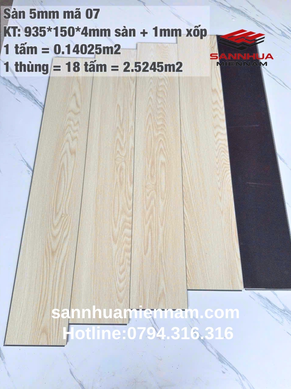 Sàn nhựa hèm khoá 08 - Ảnh 2